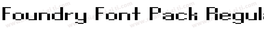 Foundry Font Pack Regular字体转换